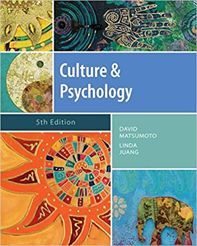 Instant Download; Test Bank for Culture and Psychology, 5th Edition By David Matsumoto, Linda Juang